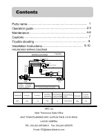 Preview for 2 page of Haier Thermocool HW-09CM03 Operation Manual