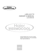 Предварительный просмотр 1 страницы Haier Thermocool LE43K6500A Owner'S Manual