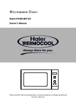 Haier Thermocool P90N30EP-ZK Owner'S Manual preview