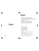 Preview for 1 page of Haier 0090504932V User Manual