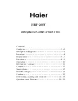 Preview for 1 page of Haier 02-200794 User Manual