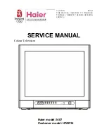 Preview for 1 page of Haier 1407 Service Manual