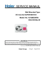 Haier 1U12BE2ERA Service Manual preview