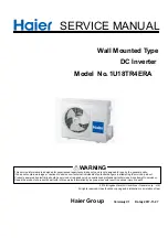 Preview for 1 page of Haier 1U18TR4ERA Service Manual