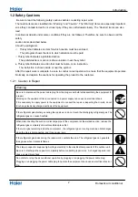 Preview for 4 page of Haier 1U24SE3ERA Service Manual