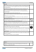 Preview for 6 page of Haier 1U24SE3ERA Service Manual