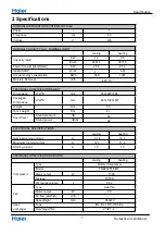 Preview for 9 page of Haier 1U24SE3ERA Service Manual