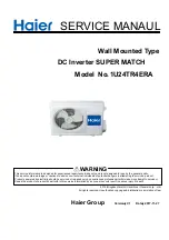 Haier 1U24TR4ERA Service Manual preview