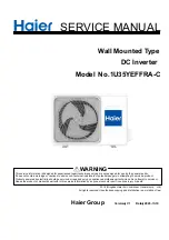 Preview for 1 page of Haier 1U35YEFFRA-C Service Manual