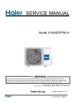 Preview for 1 page of Haier 1U50KEPFRA-H Service Manual