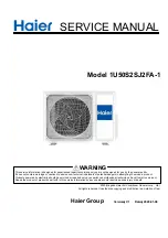 Haier 1U50S2SJ2FA-1 Service Manual preview