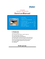 Предварительный просмотр 1 страницы Haier 21F99 Service Manual