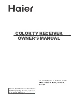 Preview for 1 page of Haier 21F9D Owner'S Manual