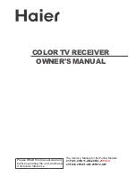 Haier 21FA11 Owner'S Manual предпросмотр