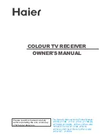 Haier 21FV6H Owner'S Manual preview