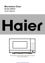 Предварительный просмотр 1 страницы Haier 23PG27 Owner'S Manual