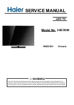 Preview for 1 page of Haier 24D3000 Service Manual