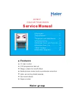 Предварительный просмотр 1 страницы Haier 29F9B-P Service Manual