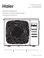 Haier 2U18MS2HDA1 Installation Instructions Manual preview