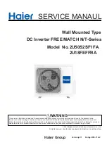 Предварительный просмотр 1 страницы Haier 2U50S2SF1FA Service Manual