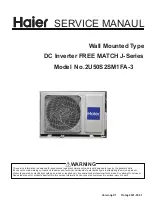 Haier 2U50S2SM1FA-3 Service Manual предпросмотр