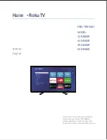 Preview for 1 page of Haier 32E4000R User Manual