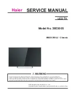 Preview for 1 page of Haier 39D3005 Service Manual