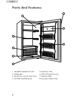 Предварительный просмотр 4 страницы Haier 4.8 cu. ft. Upright Freezer User Manual