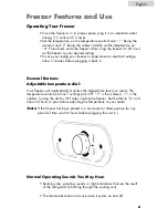 Preview for 7 page of Haier 4.8 cu. ft. Upright Freezer User Manual