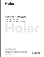 Preview for 1 page of Haier 40K60B User Manual