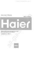 Haier 51B3Y-N Owner'S Manual preview