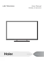 Preview for 1 page of Haier 65D3550 User Manual