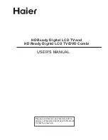Haier 90502138 User Manual preview