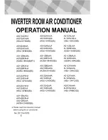 Preview for 1 page of Haier A2SM-18HB03 Operation Manual