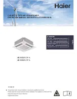 Haier AB25S2SC1FA Operation Manual And Installation Manual preview