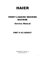 Haier AC-8888-07 Service Manual preview