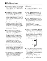 Preview for 4 page of Haier AC092ACBHA (French) Manuel D'Utilisation