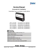 Haier AC142ACNAC Service Manual preview