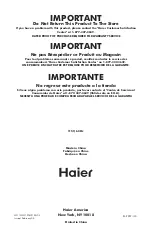 Preview for 15 page of Haier Access Plus User Manual