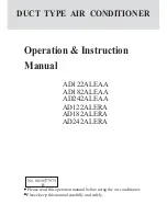Haier AD122ALEAA Operation & Instruction Manual preview