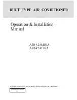 Haier AD142AMBIA Operation And Installation Manual preview