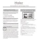 Preview for 3 page of Haier AD24MS1ERA Operating And Installation Instructions