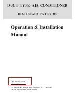 Haier AD282XHBAA Operation And Installation Manual preview