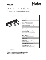 Preview for 1 page of Haier AD422BMBAA Installation And Operation Manual