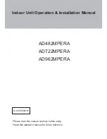 Haier AD482MPERA Operation & Installation Manual preview