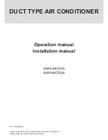 Preview for 1 page of Haier AD842AHEAA Operation Manual & Installation Manual