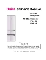 Preview for 1 page of Haier AFD631GB Service Manual