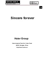 Preview for 34 page of Haier AFL631 series Service Manual