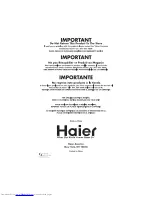 Предварительный просмотр 20 страницы Haier AMA05JF (Spanish) Manual Del Usuario