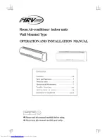 Haier AS092FCAIA Operation And Installation Manual preview